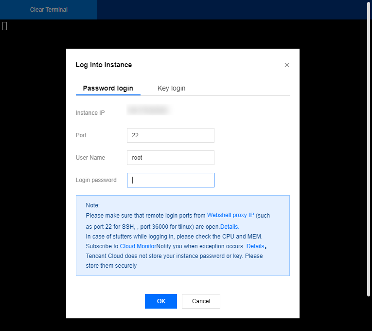 Logging In To Linux Instance Using Standard Login Method Tencent Cloud