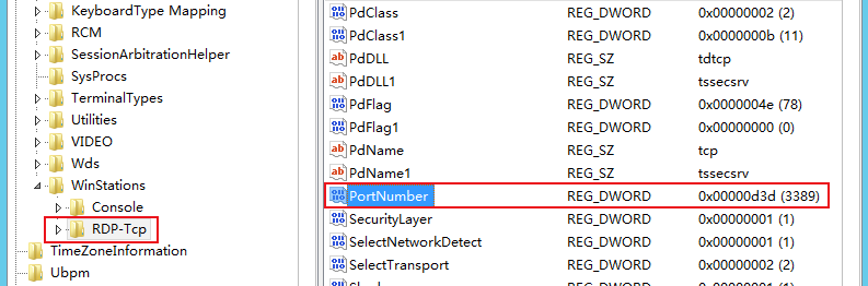rdp port number